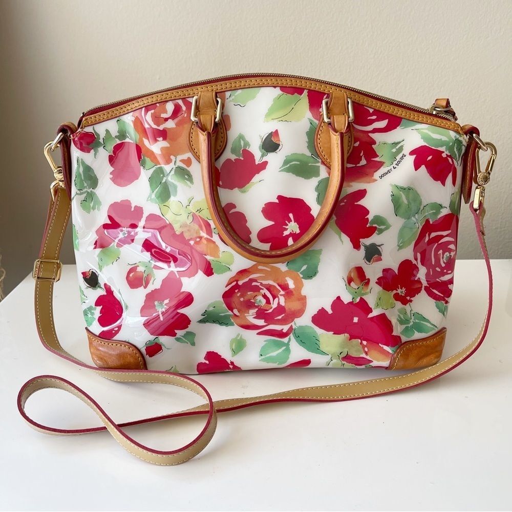 DOONEY & BOURKE  Vintage RARE Floral Sachel bag - Picture 2 of 14